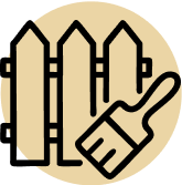 deck & fence staining icon