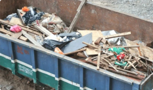 Construction waste removal service